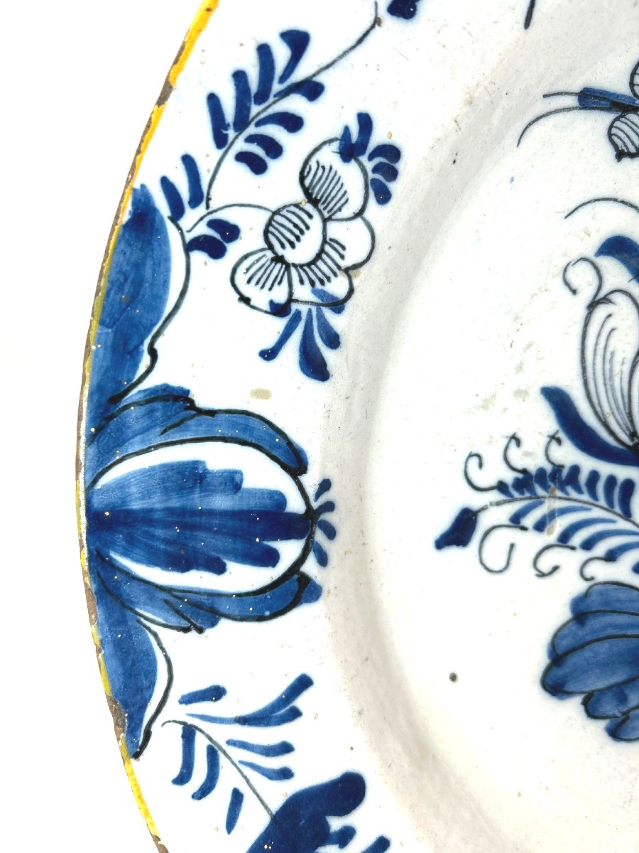 DELFT  - XVIII ème Siècle - GRAND PLAT de SERVICE -photo-4