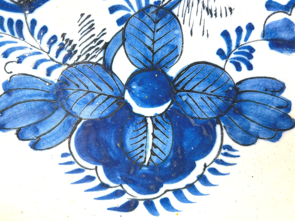 DELFT  - XVIII ème Siècle - GRAND PLAT de SERVICE -photo-3