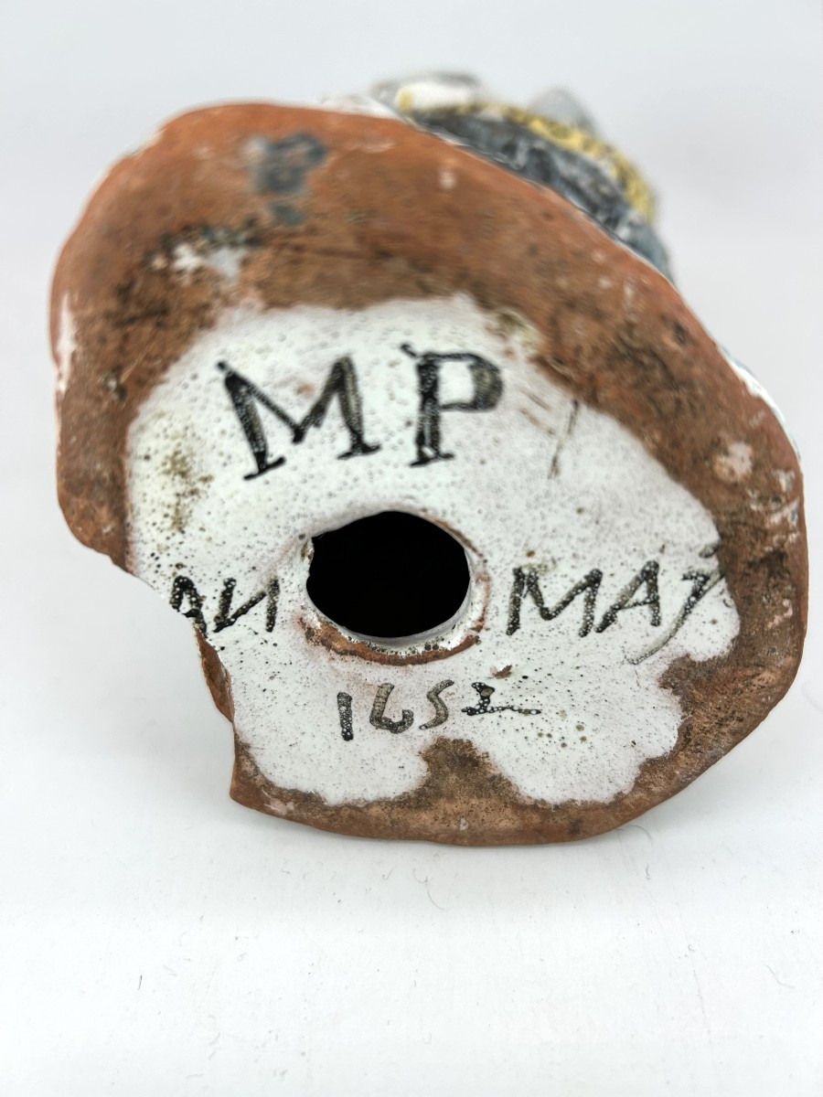 NEVERS XVII ème Siècle - VIERGE D'ACCOUCHEE - Datée :  An May 1652-photo-3