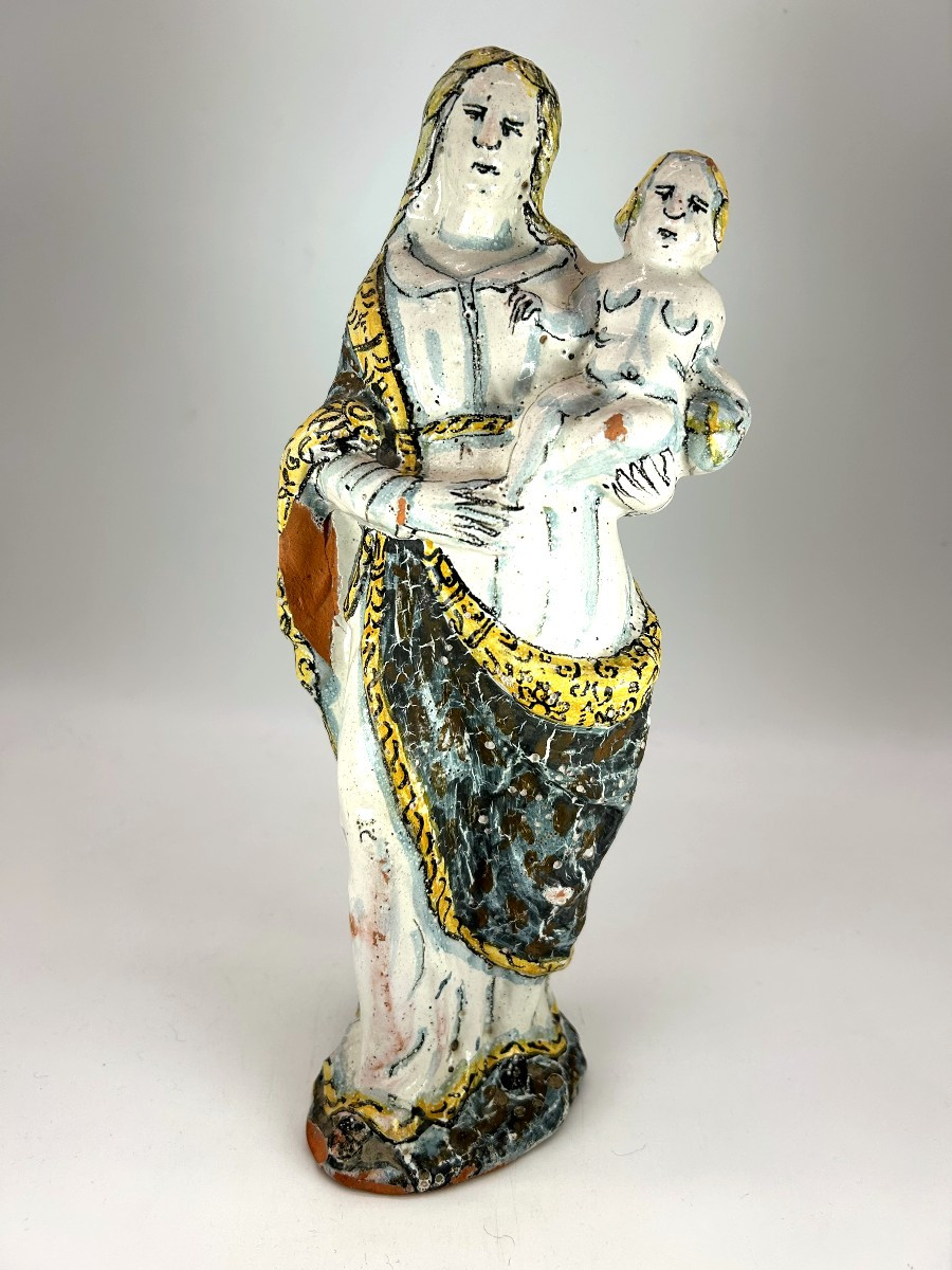 NEVERS XVII ème Siècle - VIERGE D'ACCOUCHEE - Datée :  An May 1652