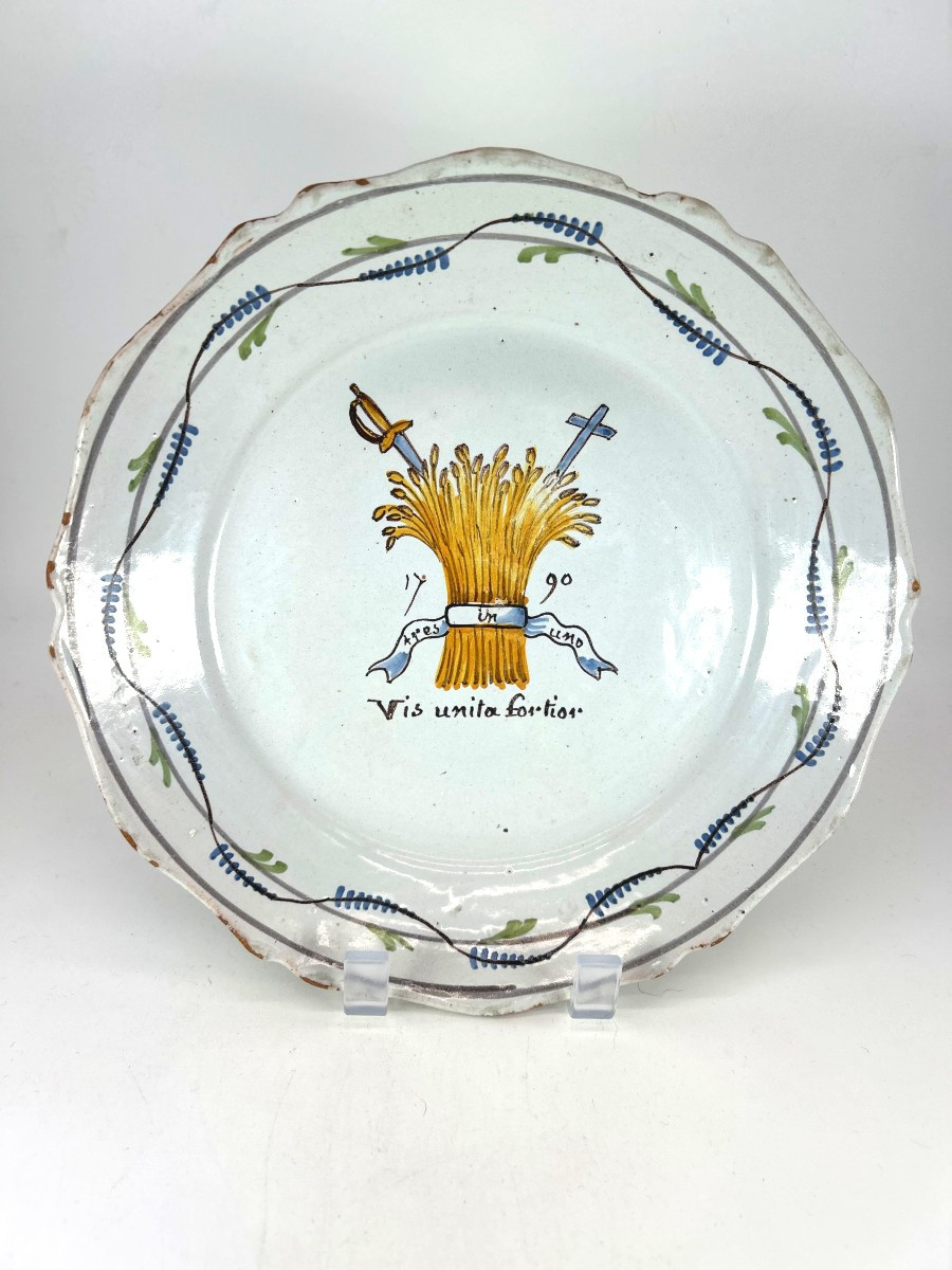 Nevers Late 18th Century - Revolutionary Period - "vis Unita Forcior", 1790