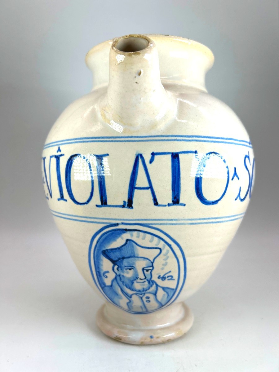 APOTHICAIRERIE  :  SAVONE, ITALIE - XVII ème siècle - Chevrette datée 1662