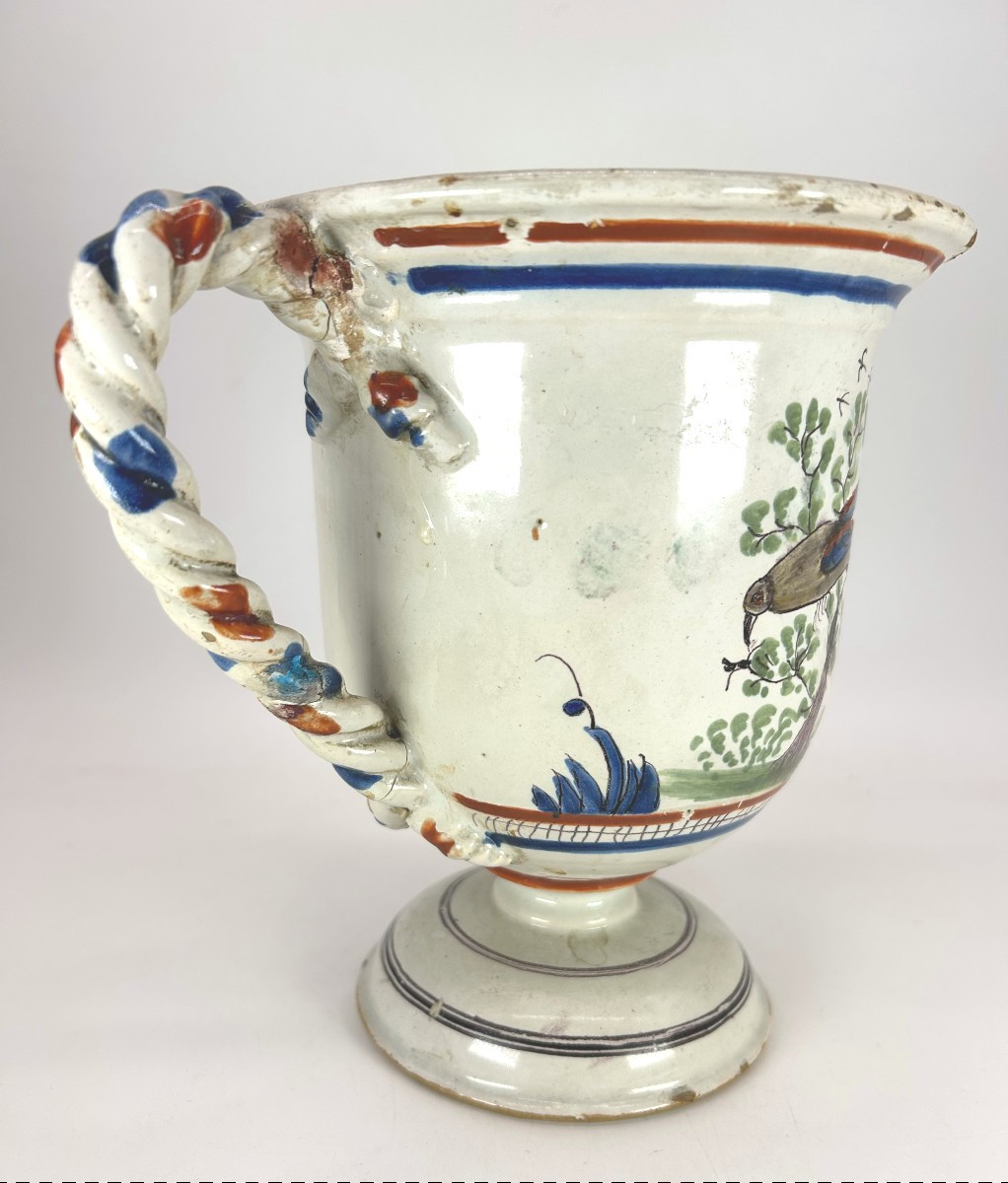 NEVERS - Fin XVIII ème siècle - Cache à pot à anses torsadées-photo-4