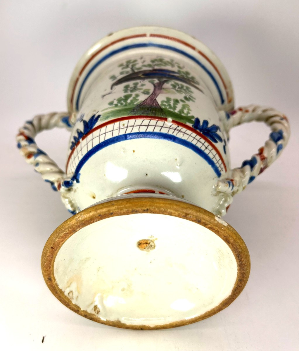 NEVERS - Fin XVIII ème siècle - Cache à pot à anses torsadées-photo-2