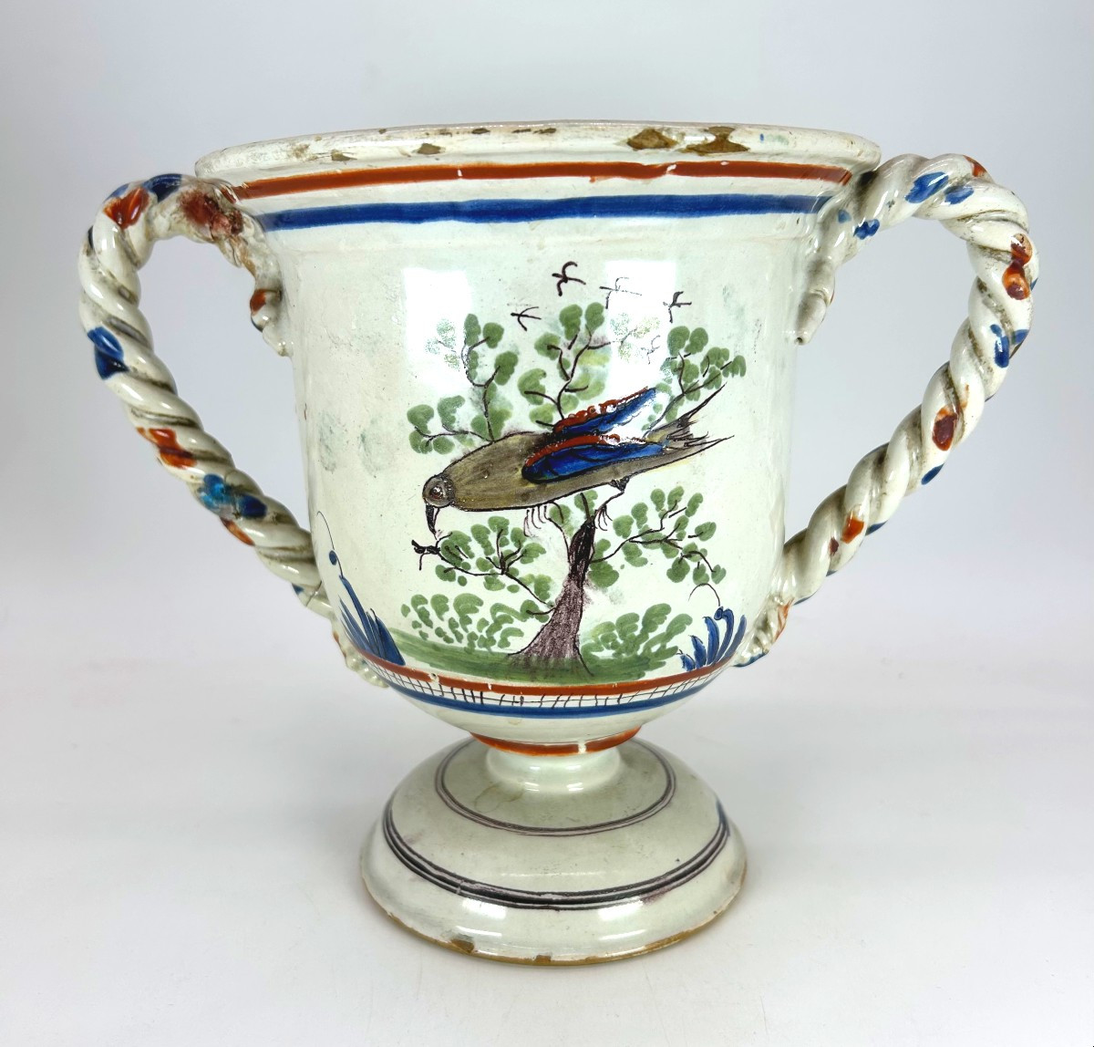 NEVERS - Fin XVIII ème siècle - Cache à pot à anses torsadées