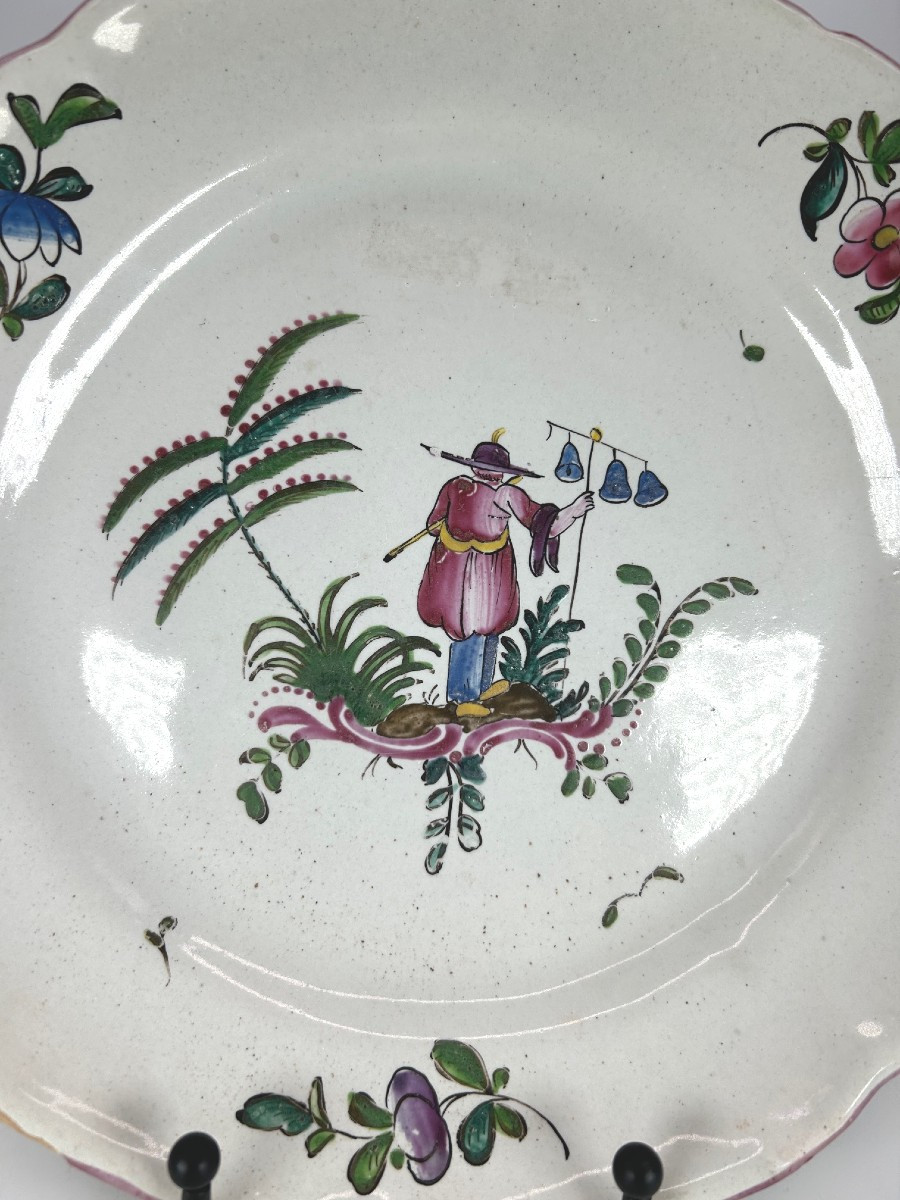 Aprey, 18th Century - Plate With A Leper-photo-2