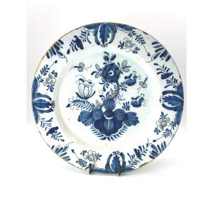 DELFT  - XVIII ème Siècle - GRAND PLAT de SERVICE 