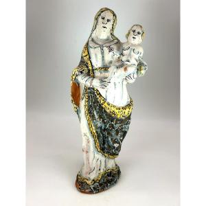 NEVERS XVII ème Siècle - VIERGE D'ACCOUCHEE - Datée :  An May 1652