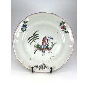 Aprey, 18th Century - Plate With A Leper