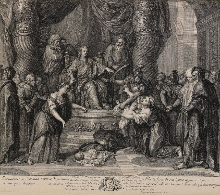 Gérard AUDRAN (Lyon 1640 - Paris 1703) - LE JUGEMENT DE SALOMON-photo-3