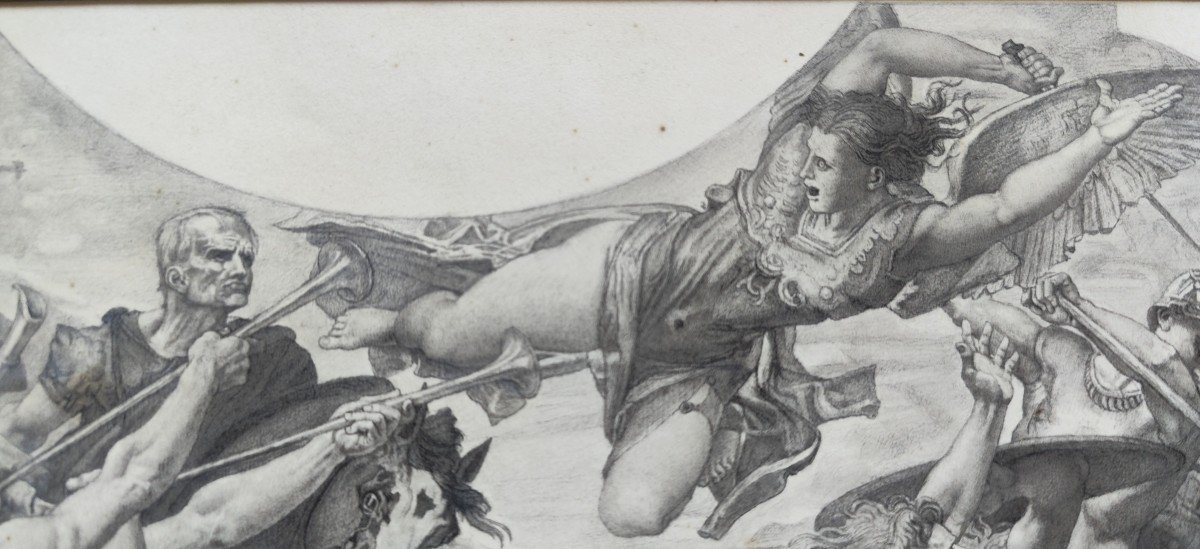 WILLIAM HAUSSOULLIER - ALLÉGORIE DE LA MUSIQUE GUERRIÈRE-photo-1