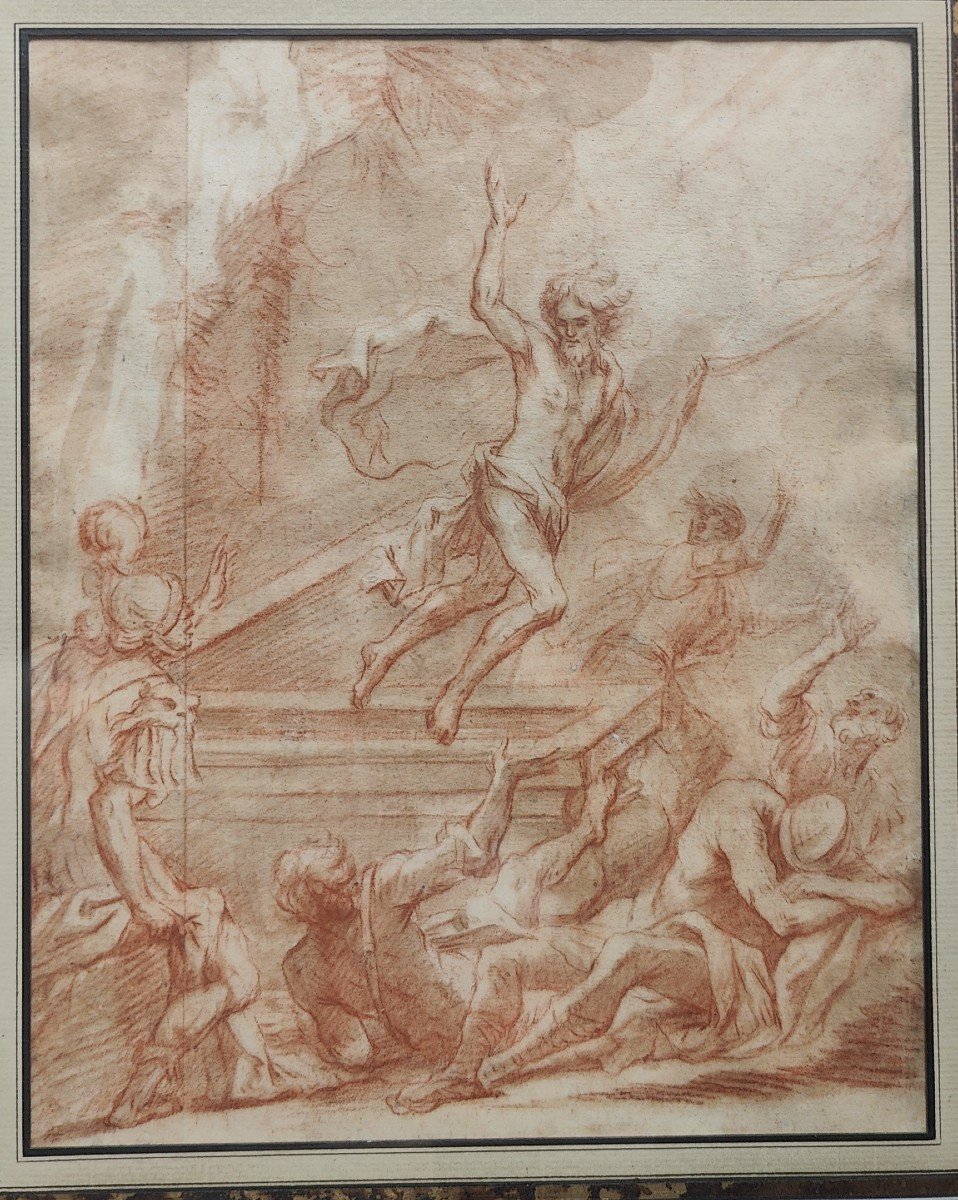 ECOLE FRANÇAISE DU XVIIème SIÈCLE - LA RÉSURRECTION-photo-2