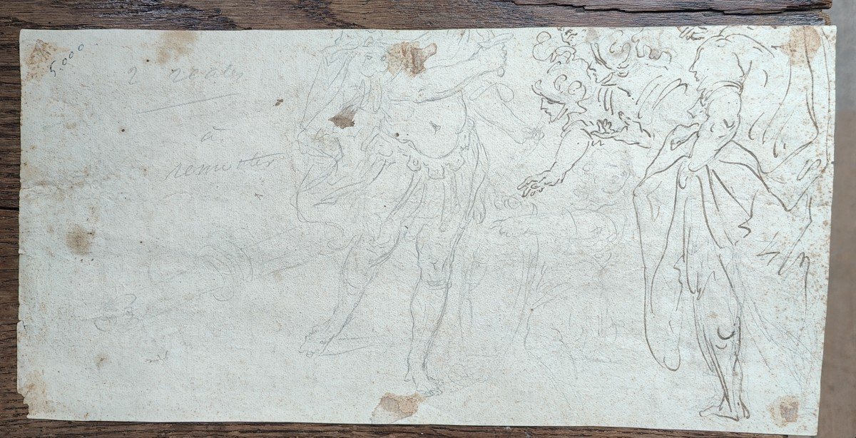 ECOLE VENITIENNE DU XVIII&egrave;me - ALLEGORIE DES ARTS DU TISSU-photo-1