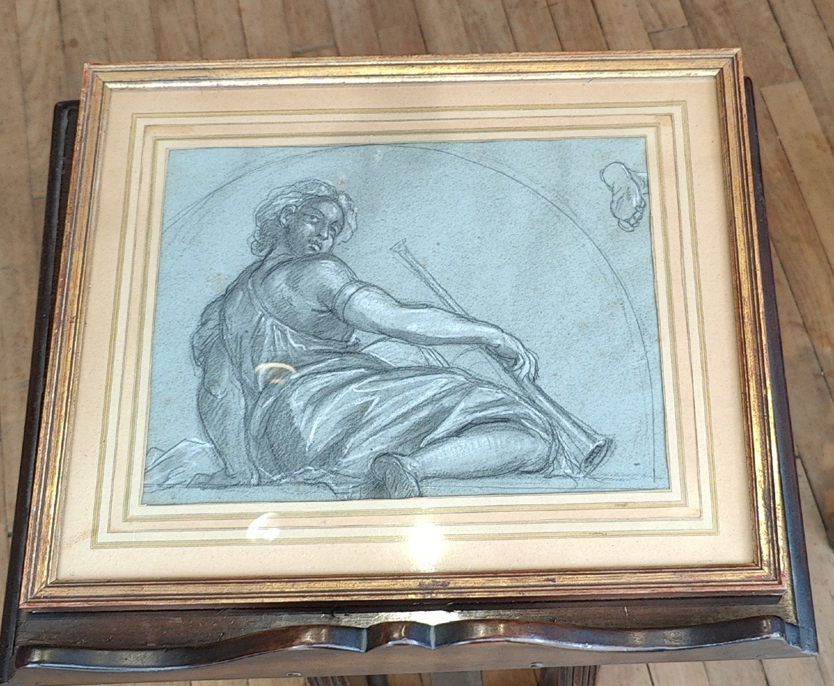 19th Century French School - 4 Drawings On The Musical Theme-photo-3