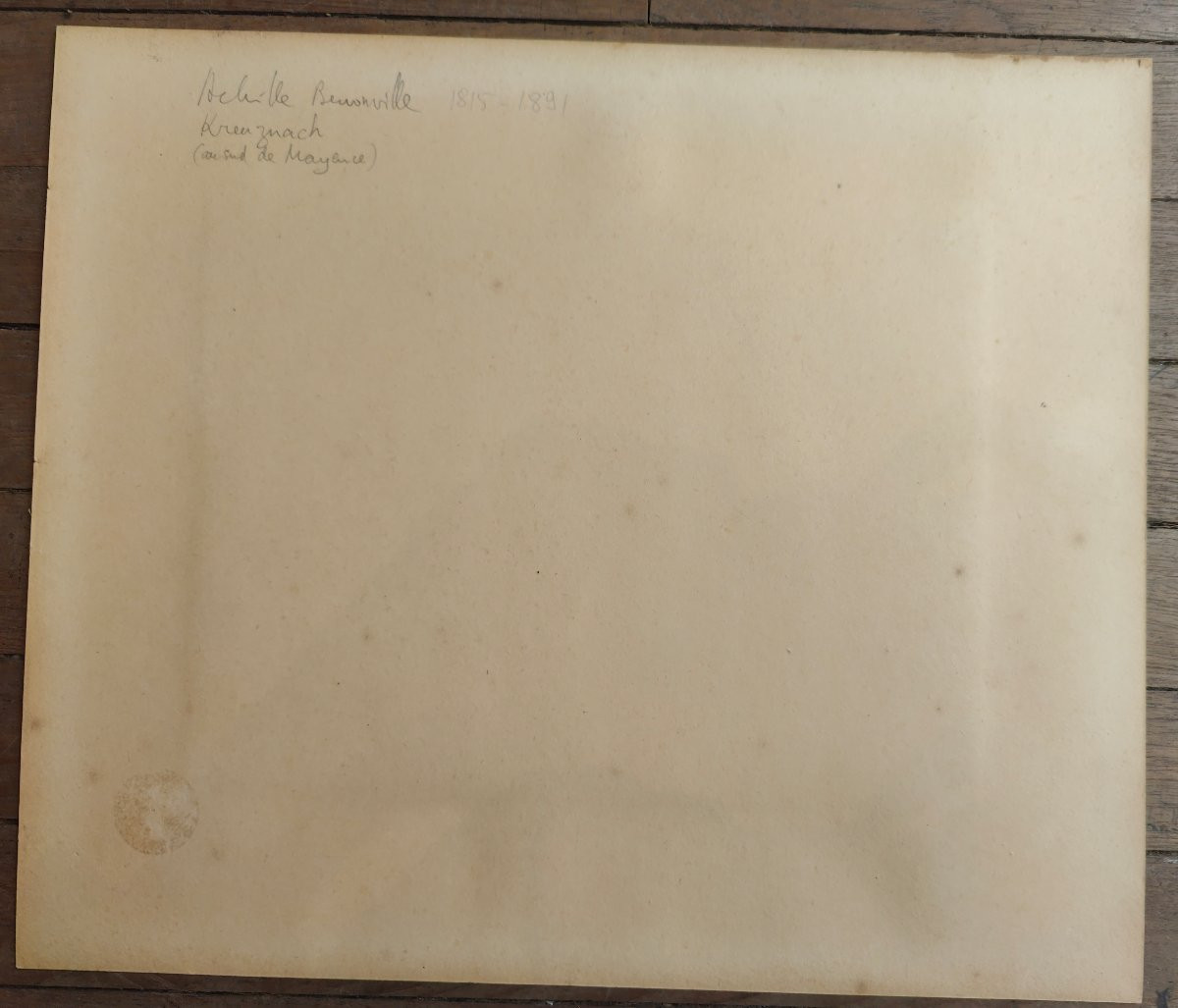 A. BLIGNY - ABBAYE KREUZNACH - DESSIN XIXEME-photo-1