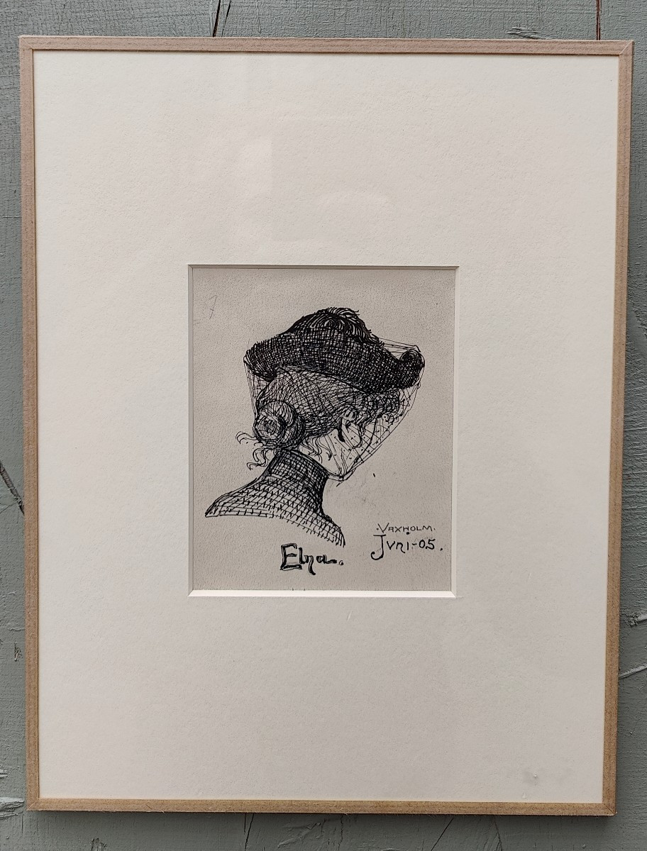 BENGT HEDBERG - PORTRAIT FEMME ELNA