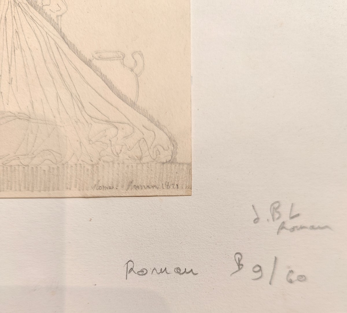 Jb Roman (1821) - Bas-relief Drawing-photo-2