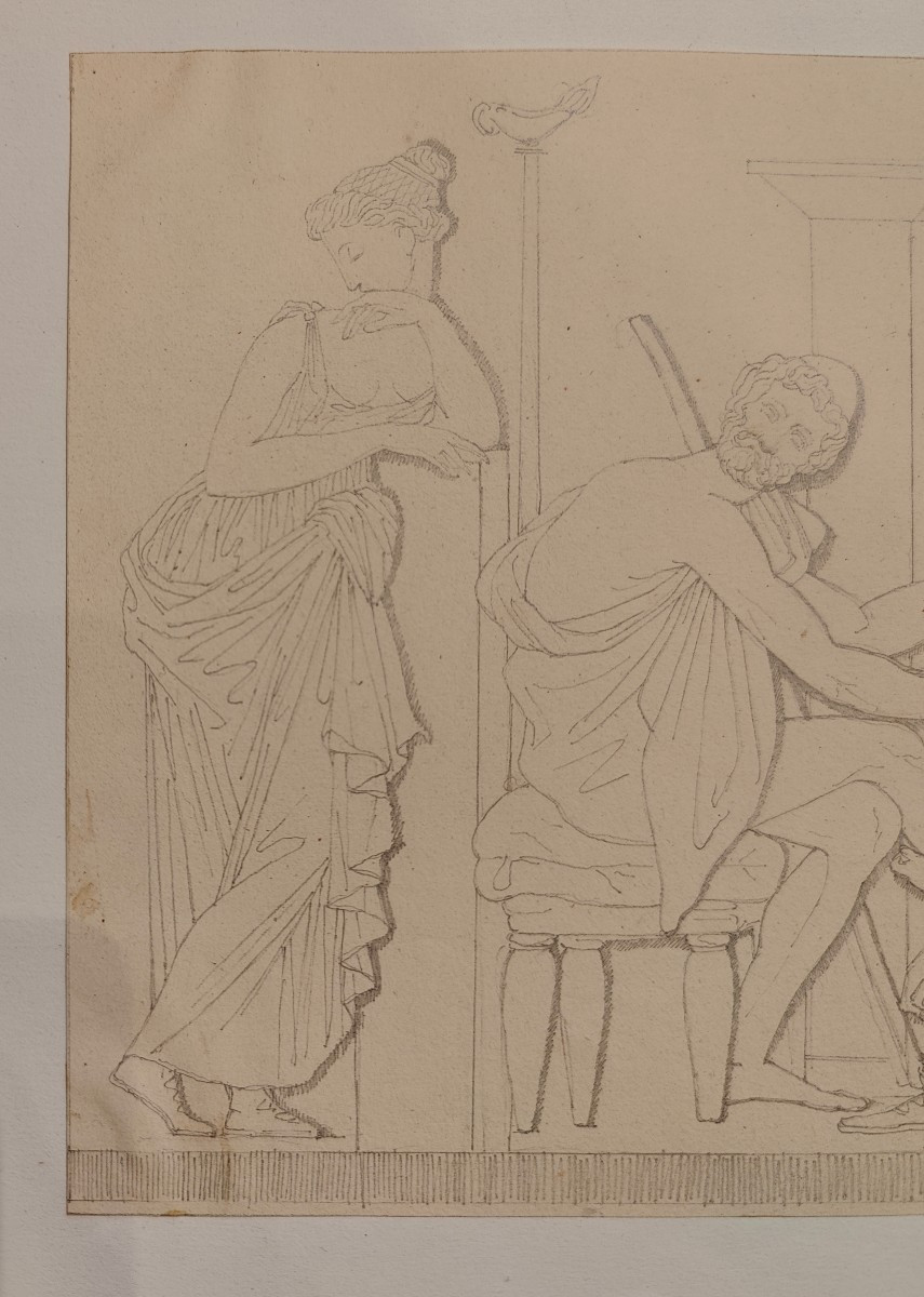 Jb Roman (1821) - Bas-relief Drawing-photo-3