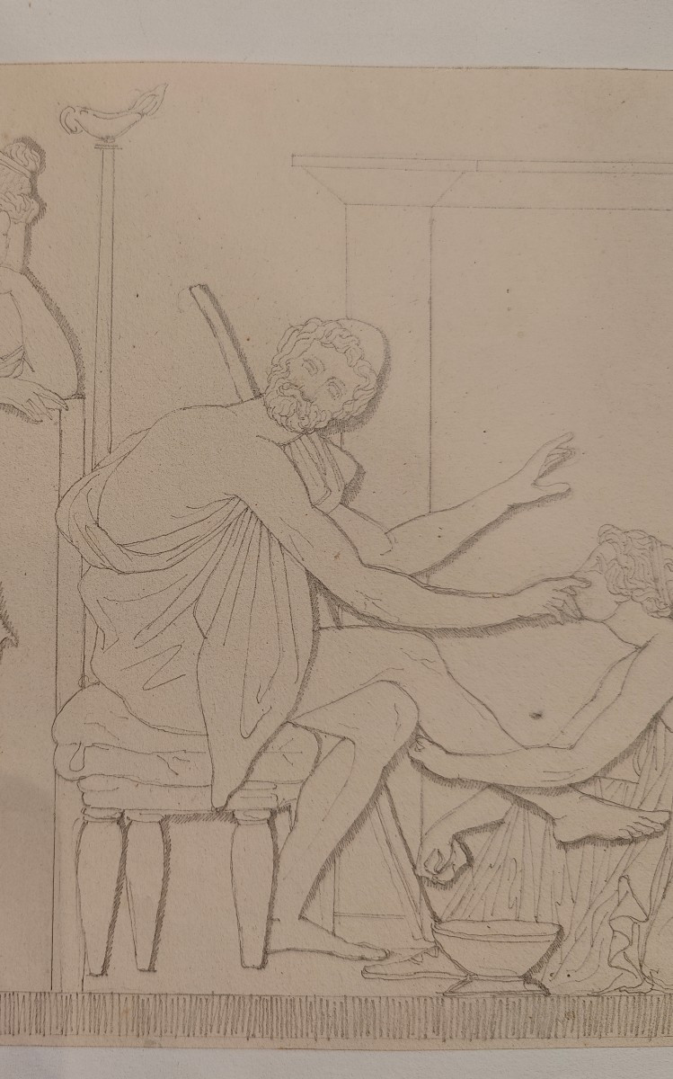 Jb Roman (1821) - Bas-relief Drawing-photo-4