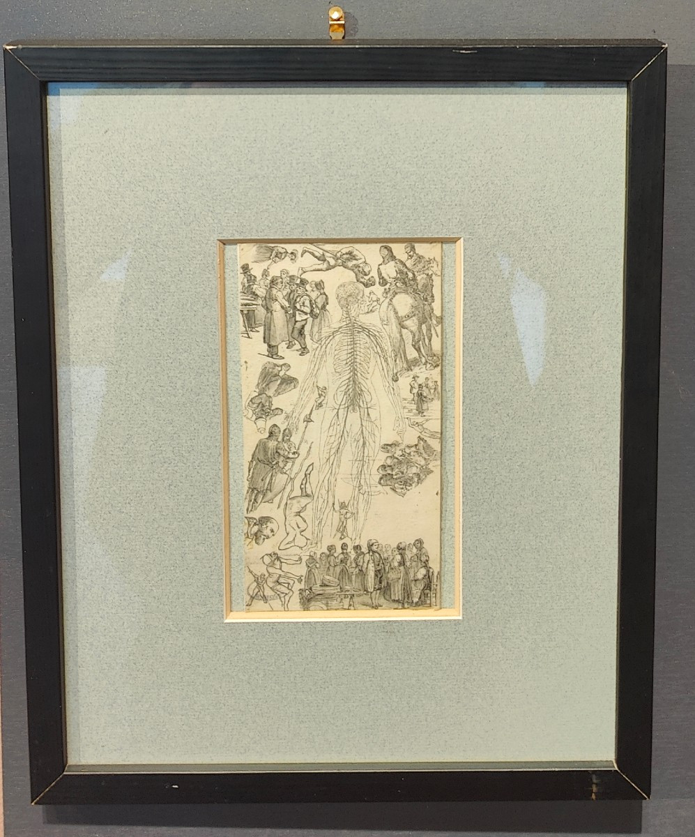 W. GEORGY (1850) - FEUILLE SURRÉALISTE -photo-2