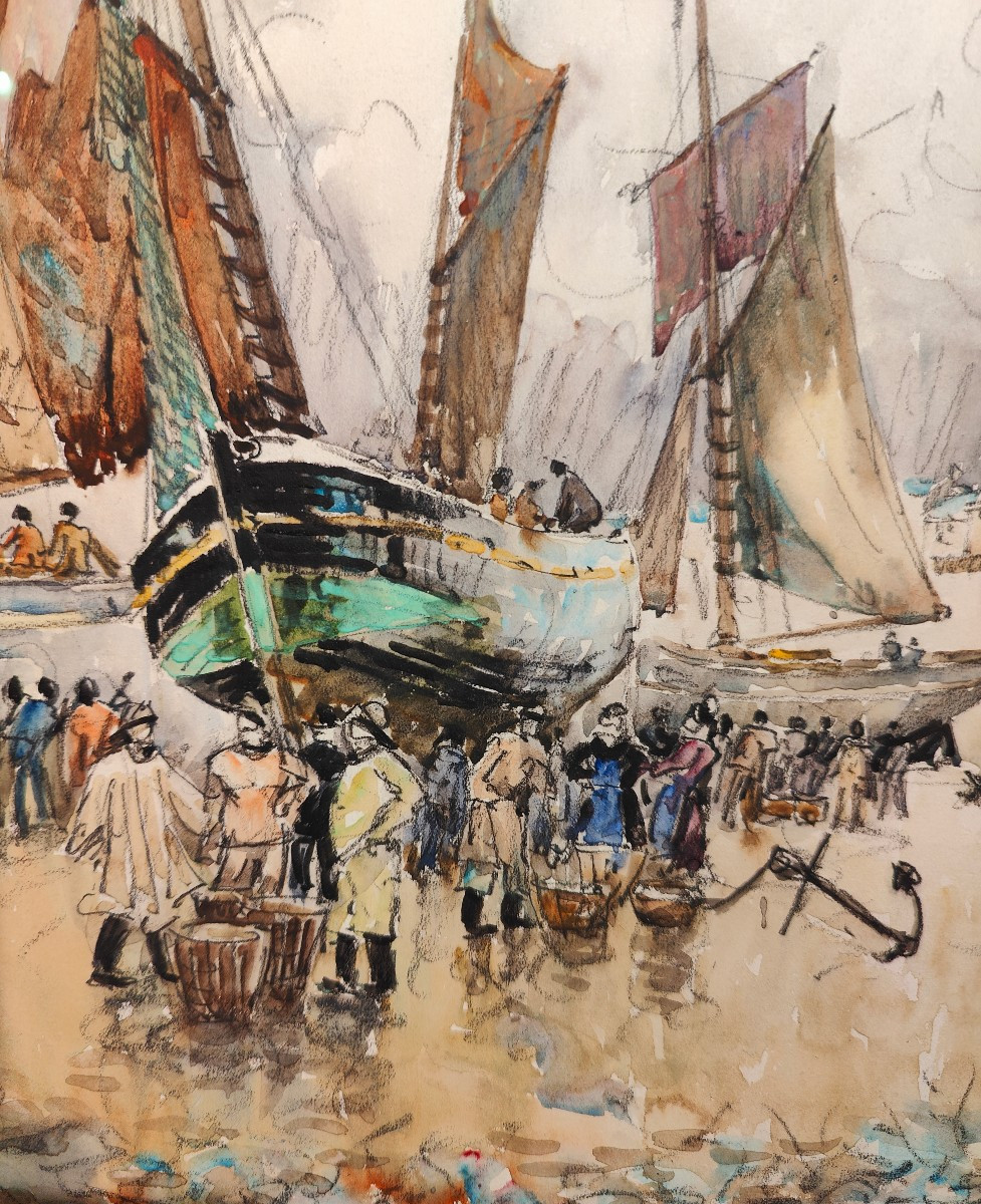 FRANK WILL - BARFLEUR AQUARELLE -photo-4