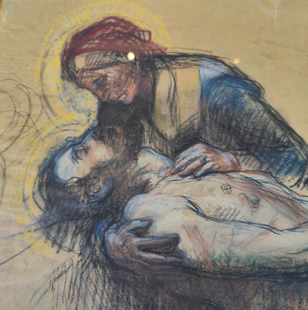 Jg Besson - Pieta 19th Century-photo-3
