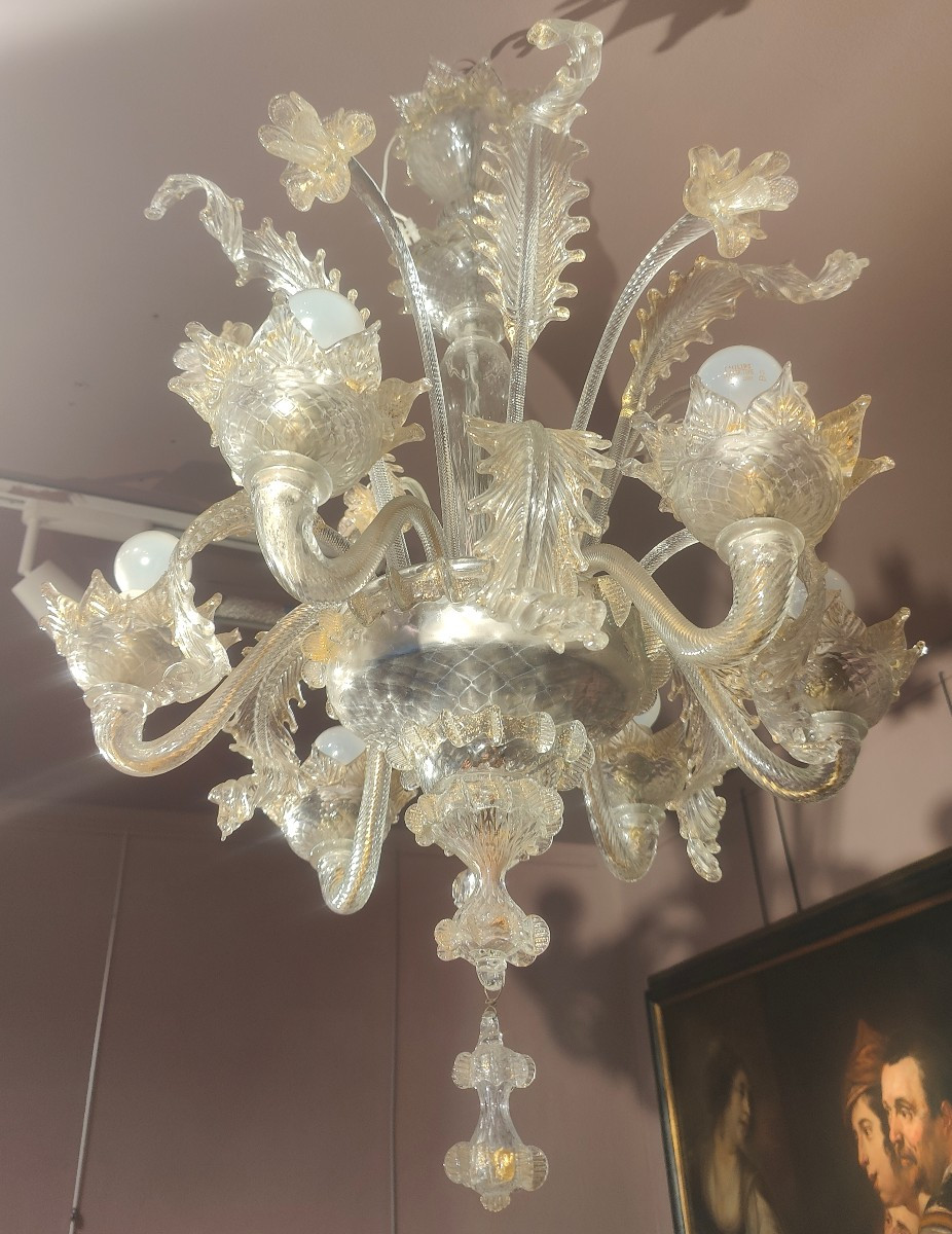 Murano Chandelier, Early 20th Century-photo-2