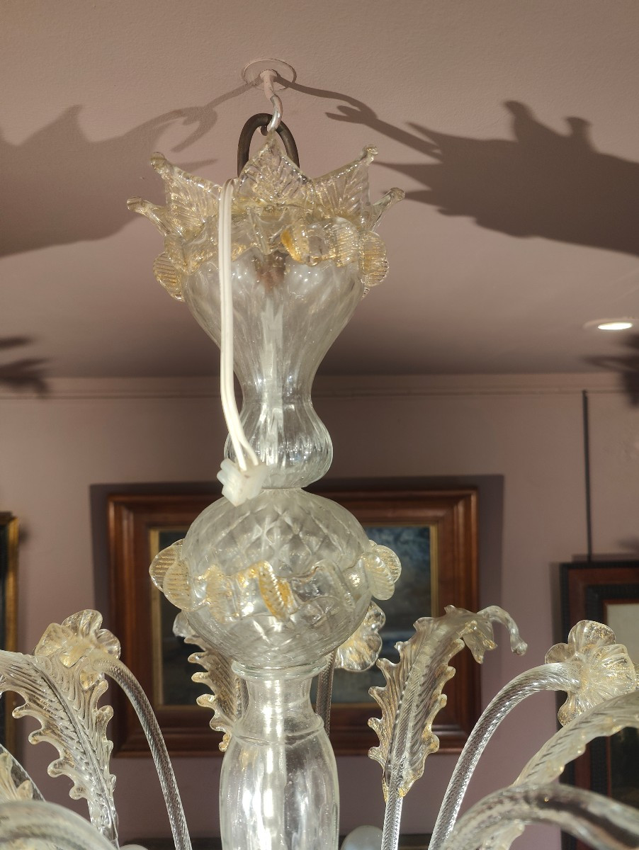 Murano Chandelier, Early 20th Century-photo-5