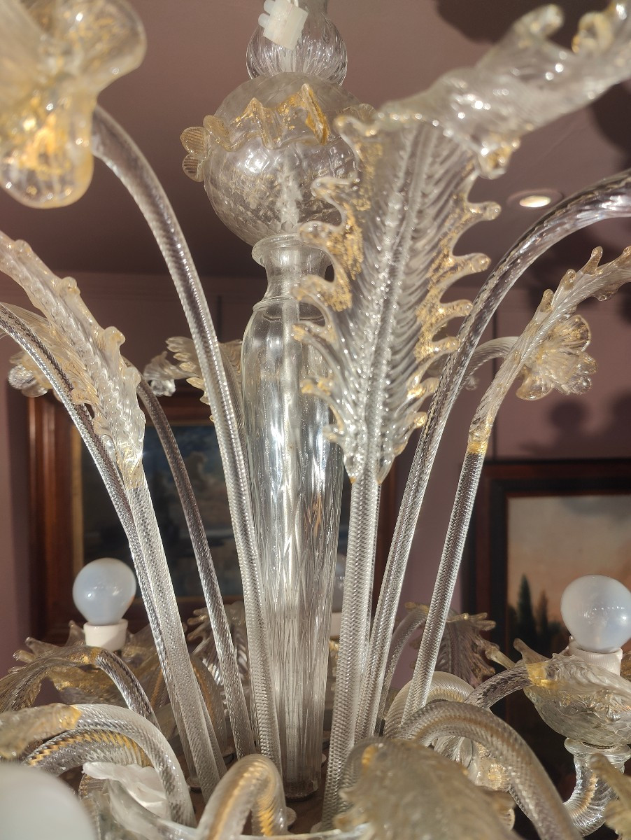 Murano Chandelier, Early 20th Century-photo-8