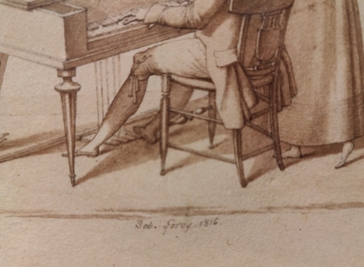 SEBASTIEN LEROY 1816 - LEÇON PIANO-photo-3