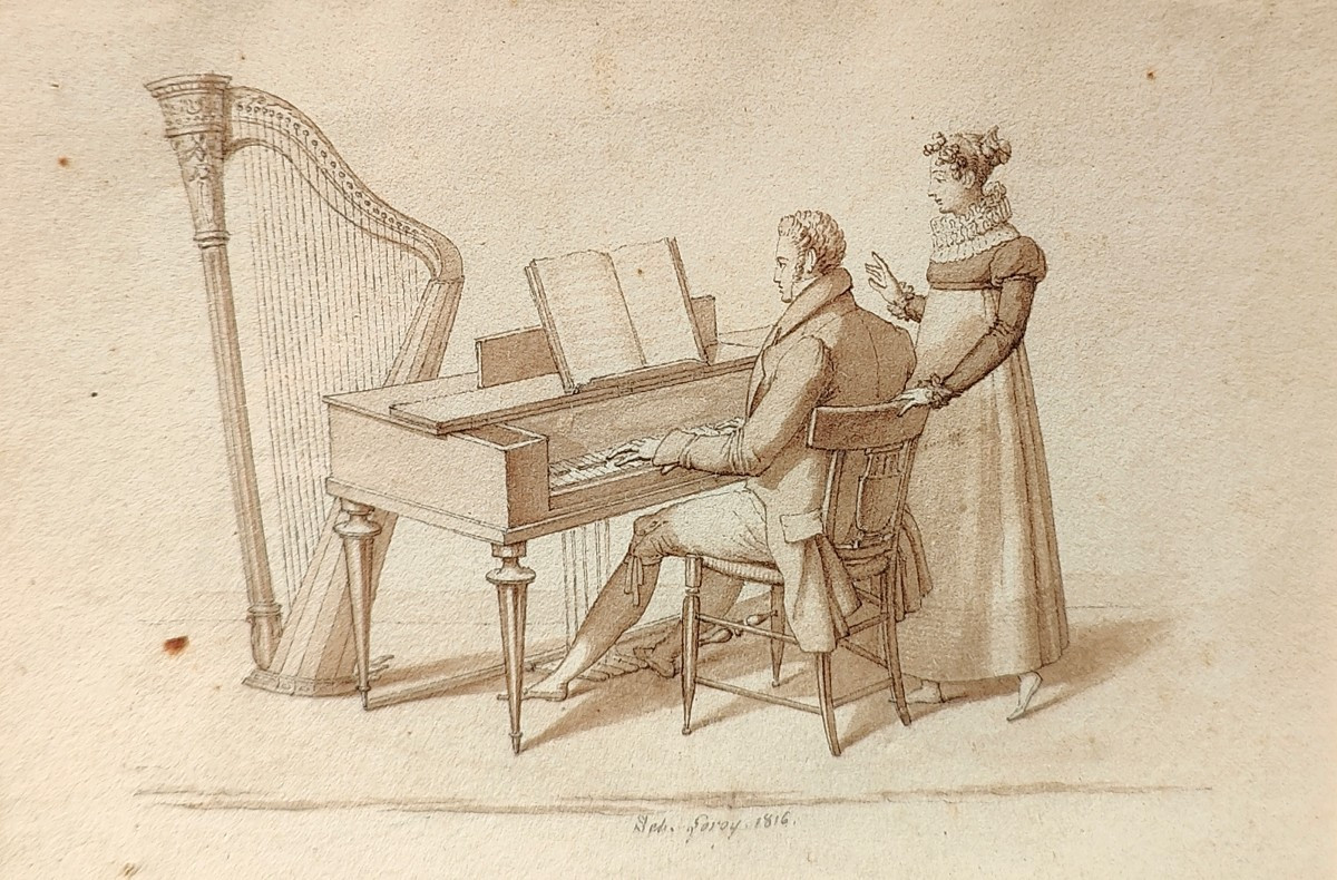 SEBASTIEN LEROY 1816 - LEÇON PIANO-photo-4