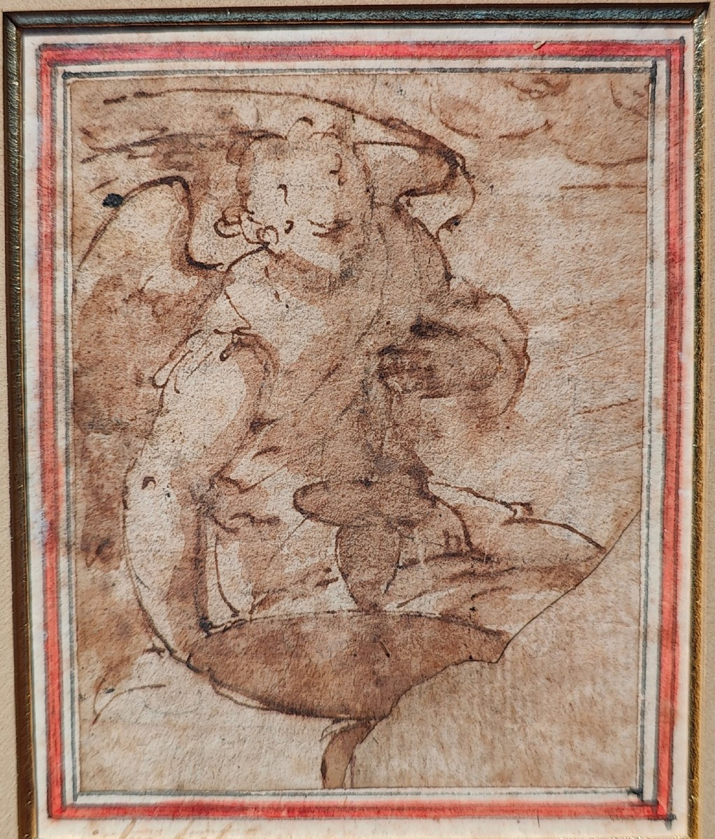 Italian Drawing - Cambiaso Angel -photo-3