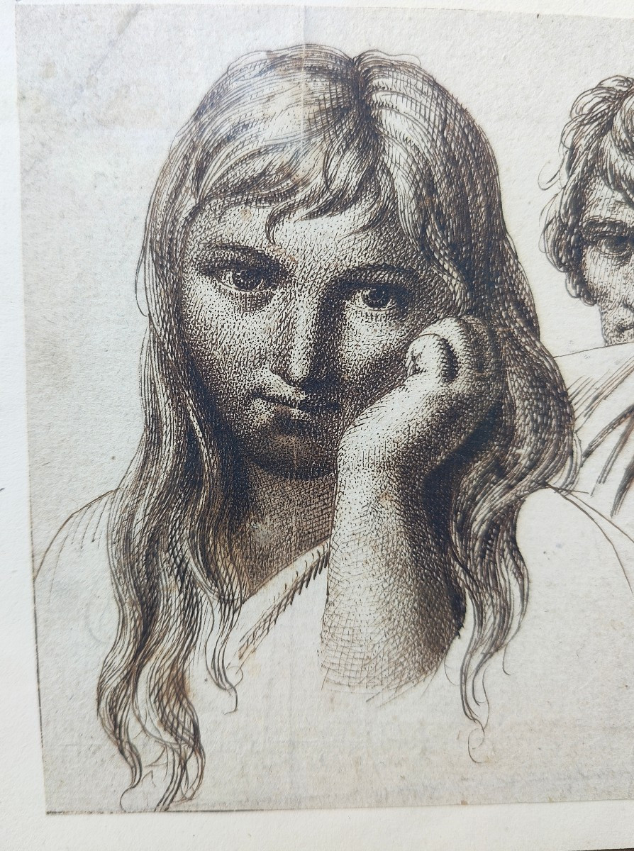 DE LA SERRIE (FIN 18EME) - DESSIN TETES -photo-3