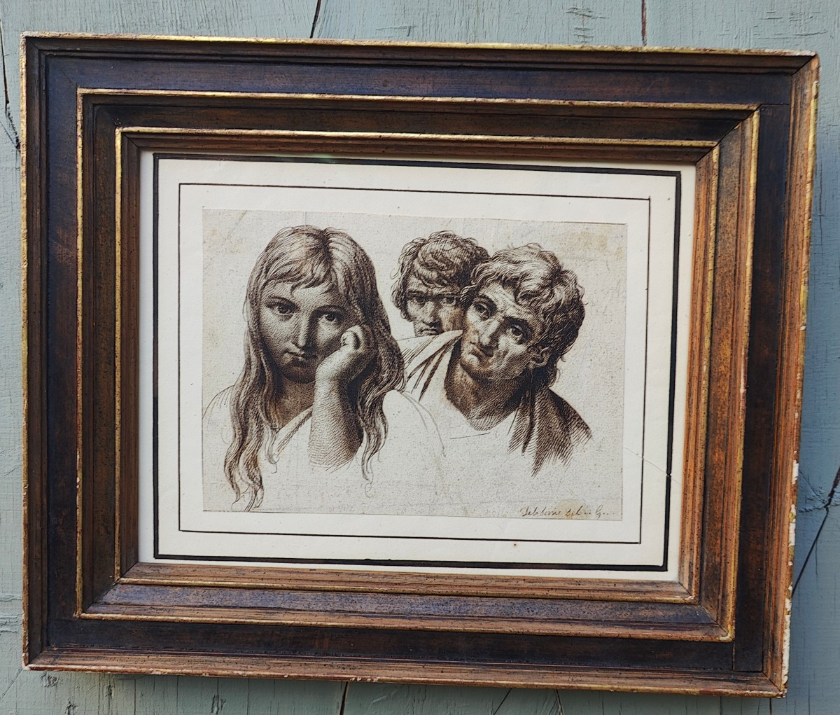 DE LA SERRIE (FIN 18EME) - DESSIN TETES 