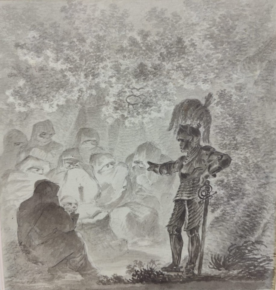 Goya - 18th Century Drawing Witches