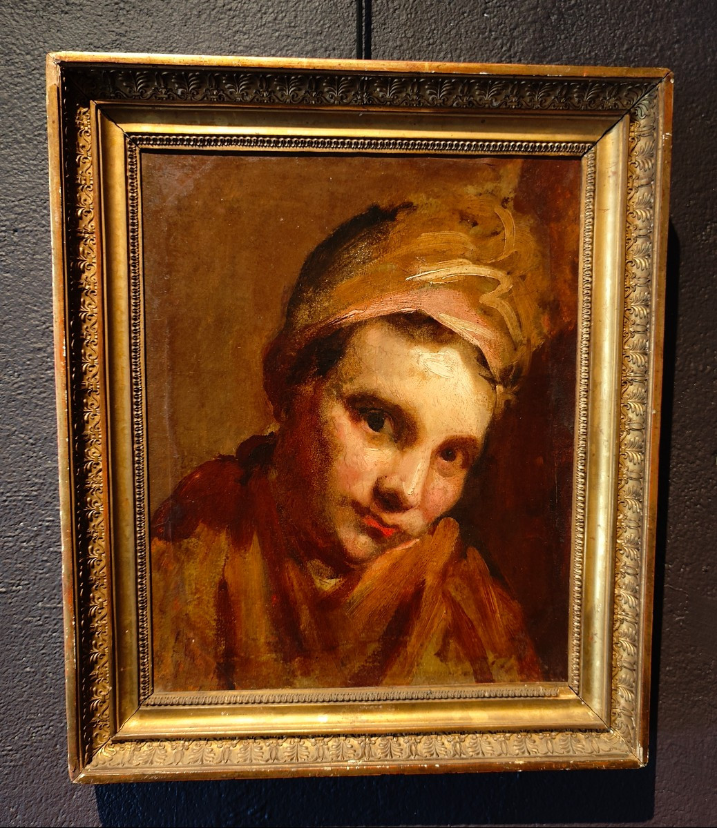 ATTR. CRESPI 18EME - PORTRAIT ANDROGYNE-photo-3