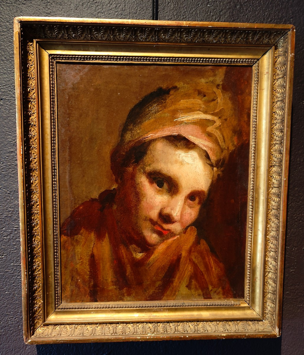 ATTR. CRESPI 18EME - PORTRAIT ANDROGYNE