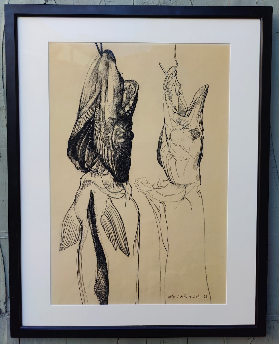 J. Zetterqvist (1958) - Pike Drawing