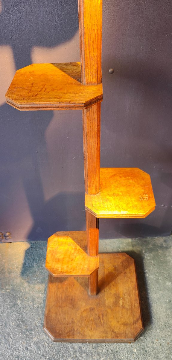 Oak Pot Stand - France 1940-photo-2