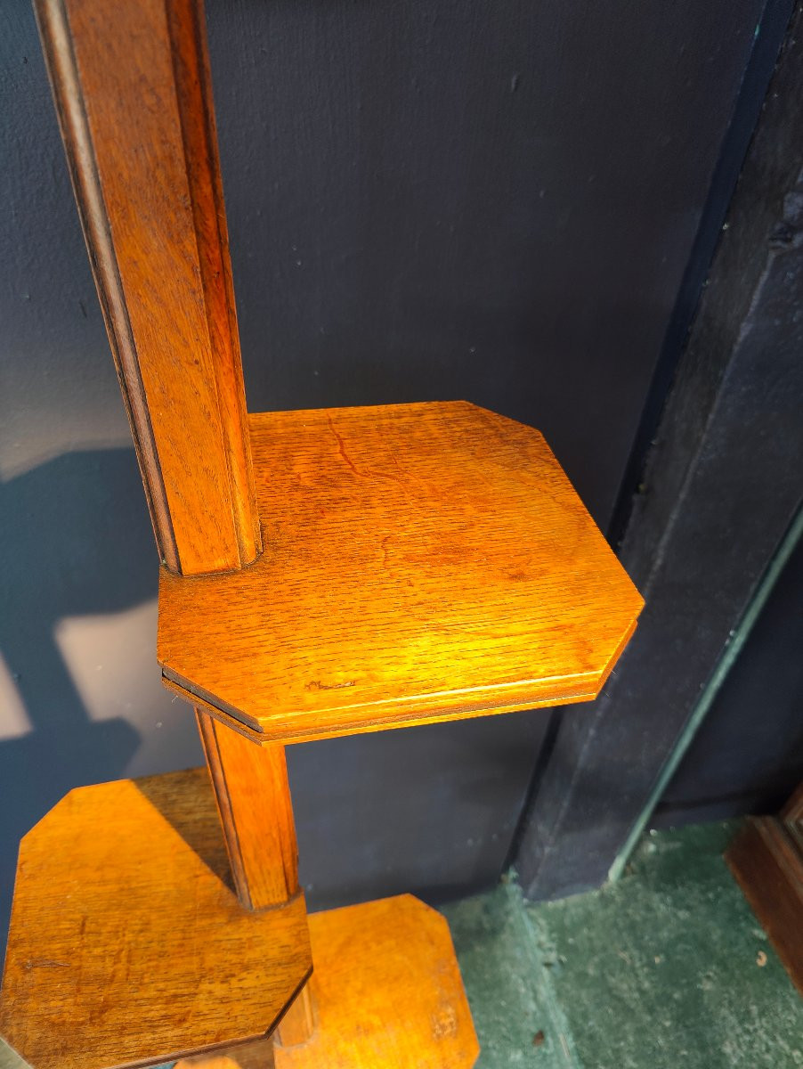 Oak Pot Stand - France 1940-photo-4