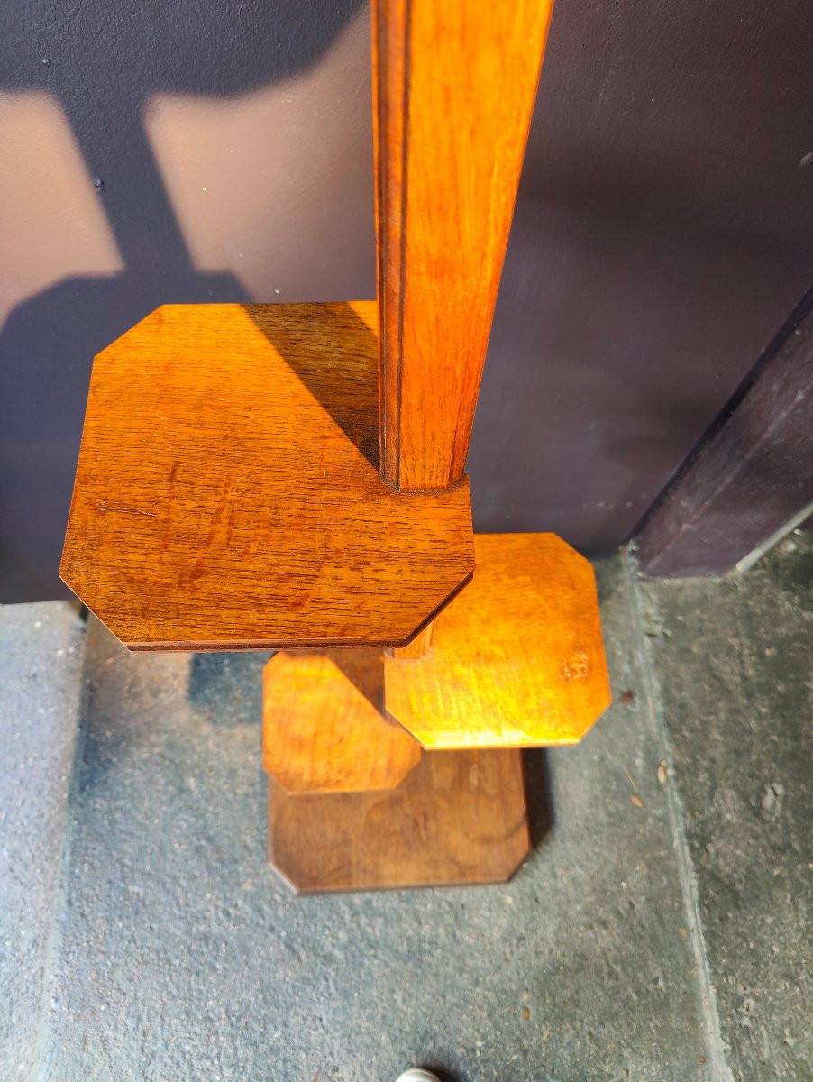 Oak Pot Stand - France 1940-photo-1