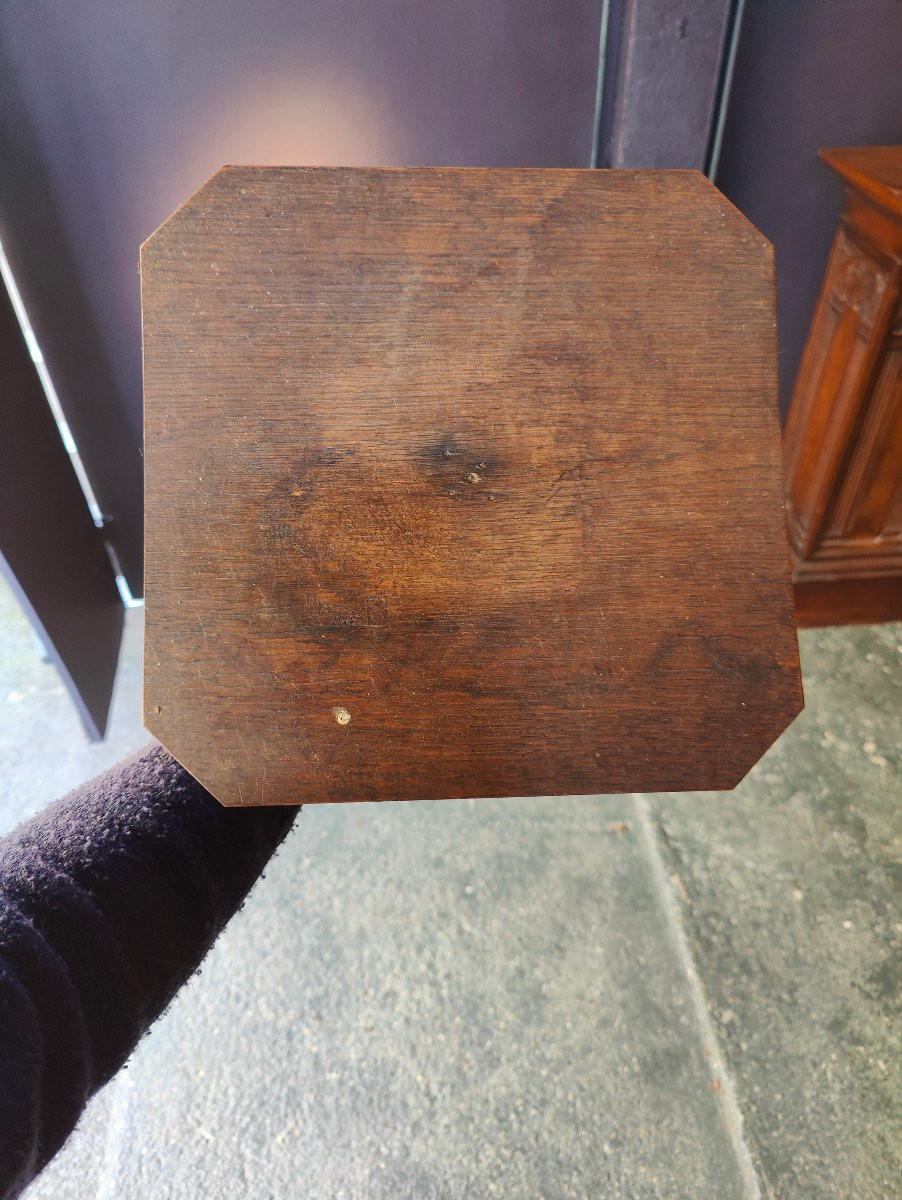 Oak Pot Stand - France 1940-photo-2