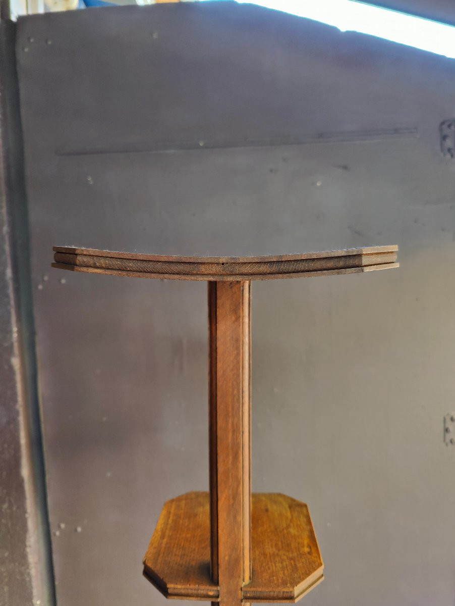 Oak Pot Stand - France 1940-photo-4