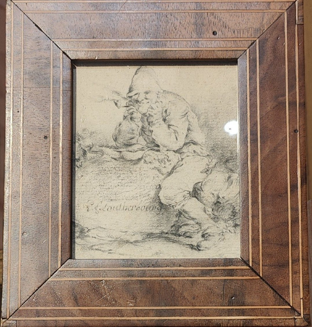 Pj Loutherbourg 18th - Smoker Drawing-photo-2