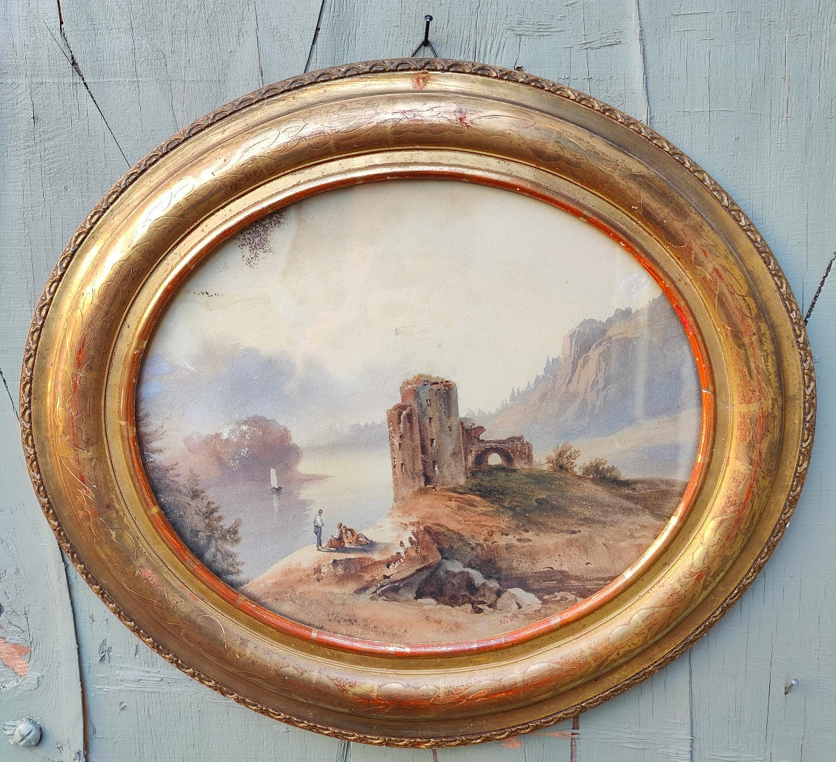 Nicolas Karth Alsace 19th - Watercolor