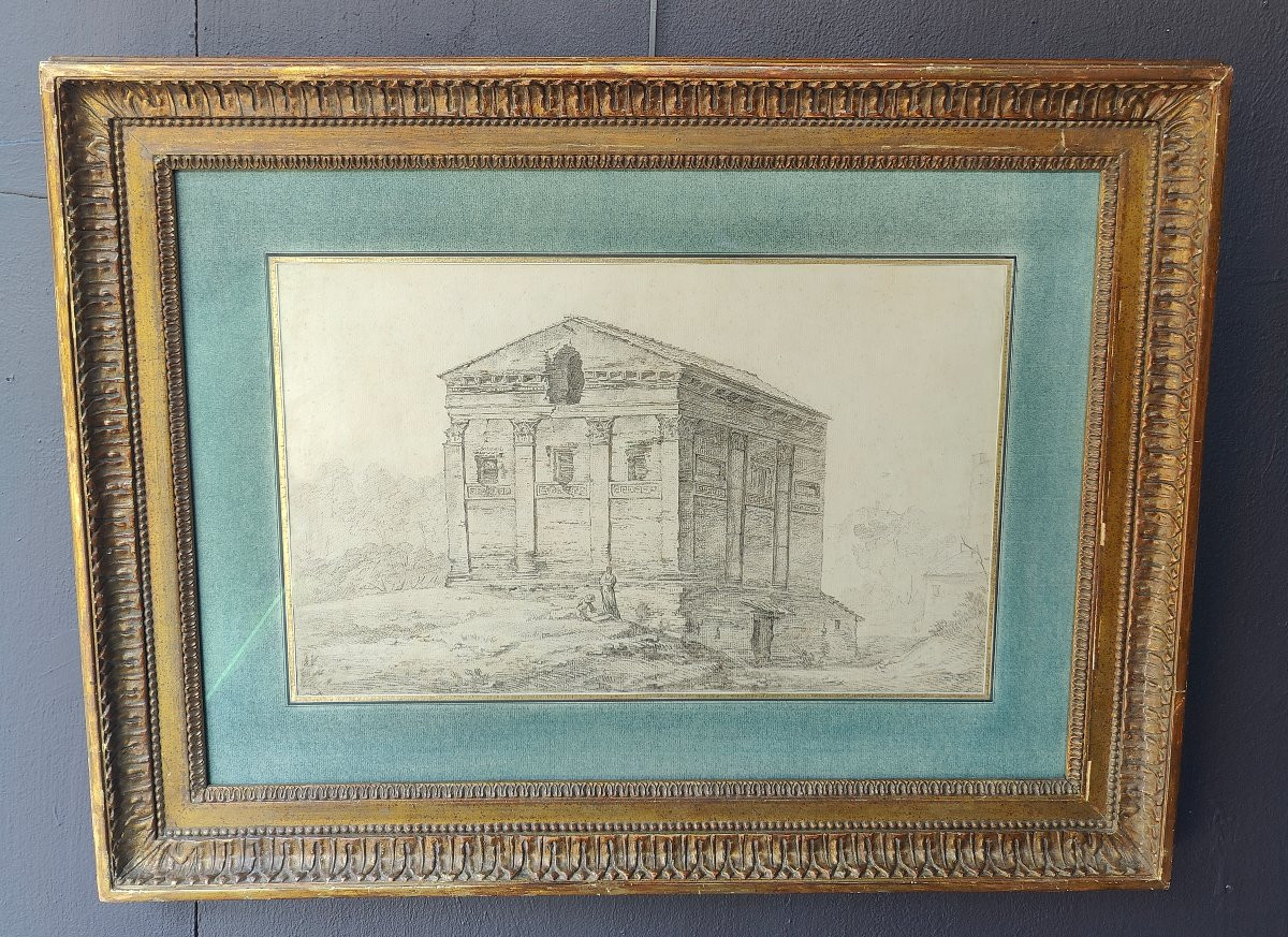 Jombert Drawing - Mausoleum Rome 18th Century-photo-3