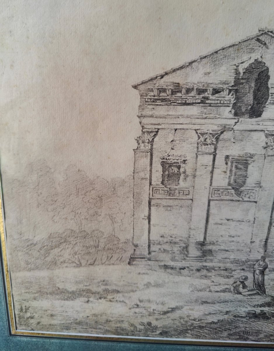 Jombert Drawing - Mausoleum Rome 18th Century-photo-4