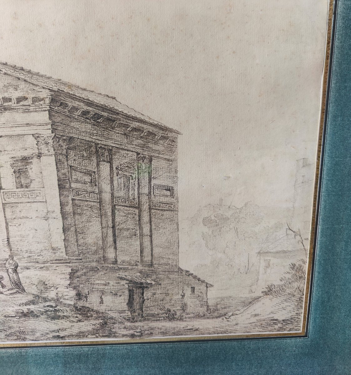 Jombert Drawing - Mausoleum Rome 18th Century-photo-2
