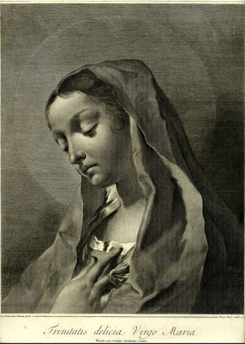 Giambattista Piazzetta - Christ And The Virgin-photo-7