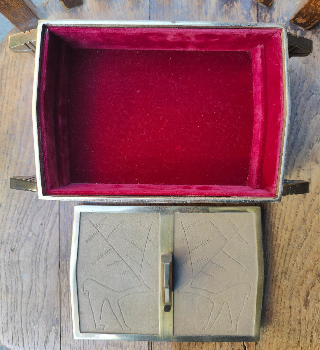 BOITE BRONZE - SCANDINAVIE 60-70'S-photo-4